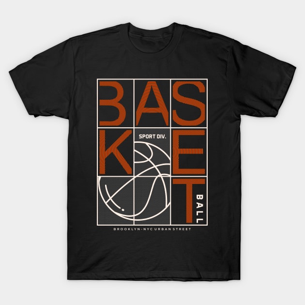 Basket Letter T-Shirt by Pixel Poetry